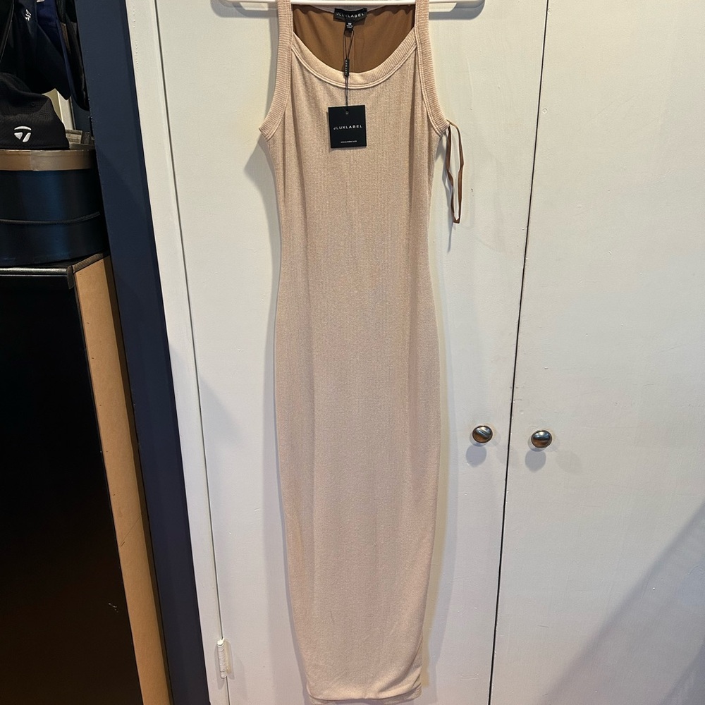 JLUXLABEL Beige Midi Dress - Picture 2 of 8